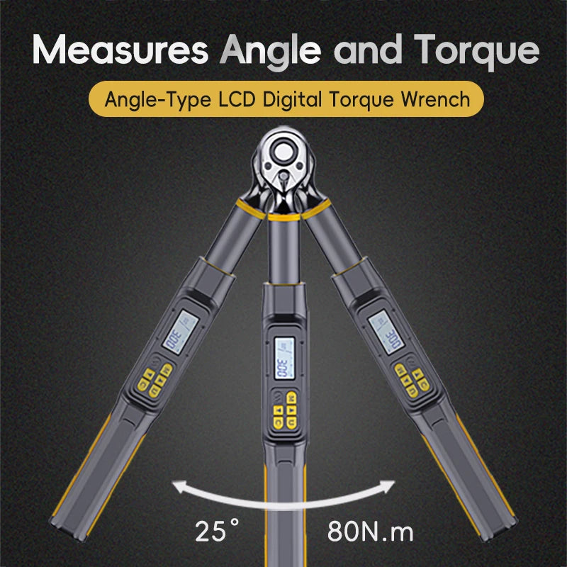 MoveCrab Angle Digital Torque Wrench Torque Wrench Preset Adjustable Car Maintenance