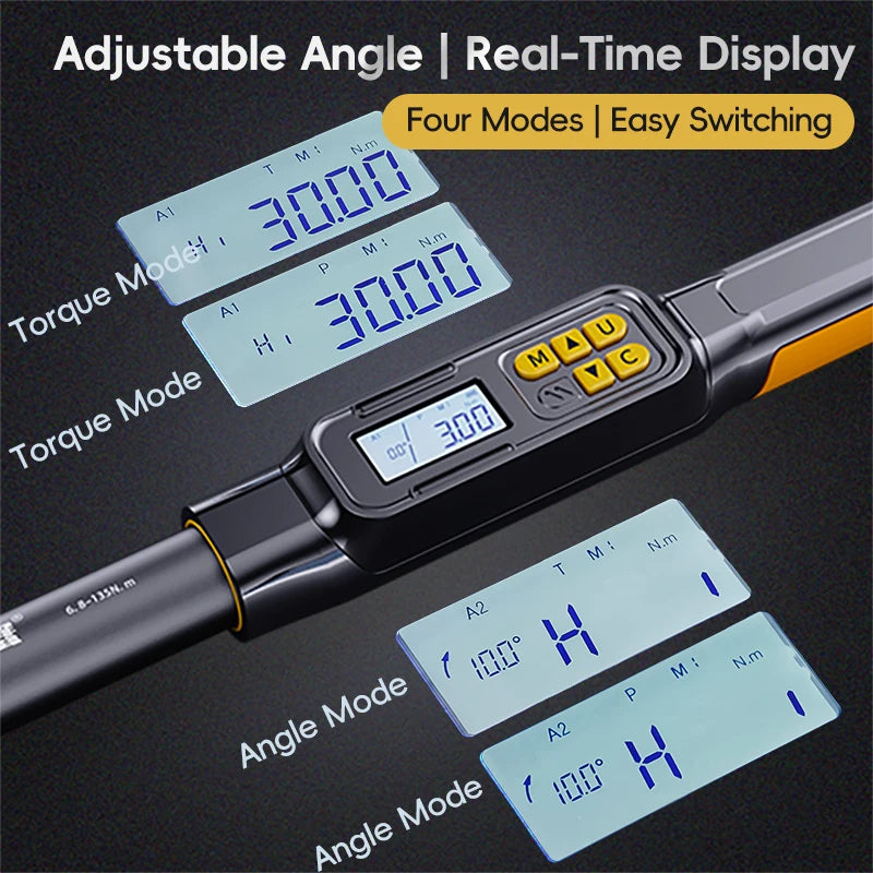 MoveCrab Angle Digital Torque Wrench Torque Wrench Preset Adjustable Car Maintenance
