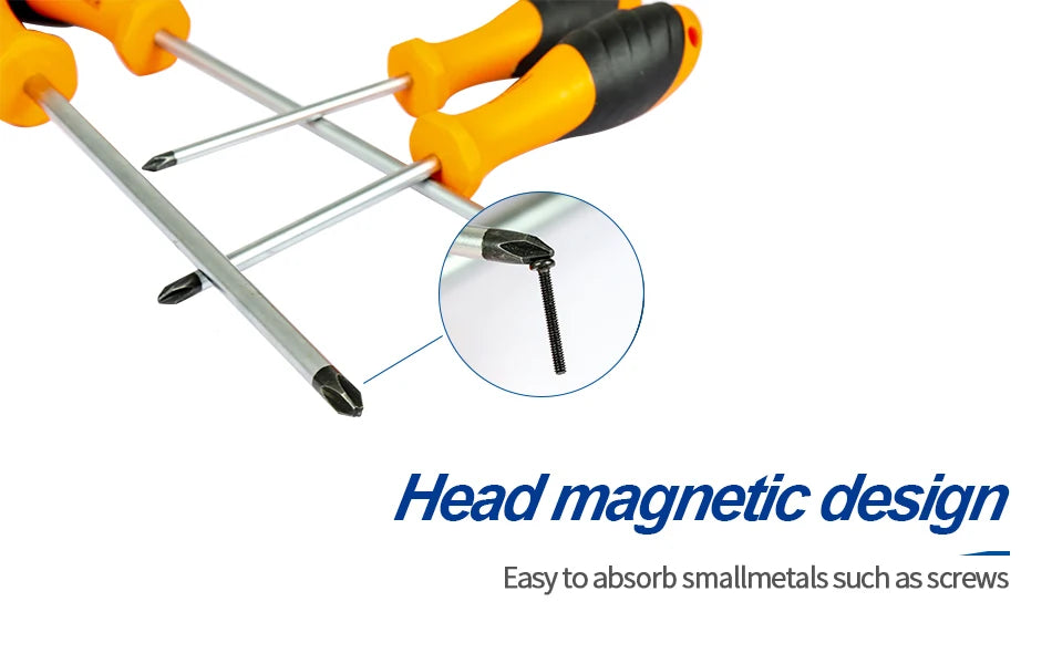 NINDEJIN 1pc electric magnetic screwdriver tools PH0 PH1 PH2 PH3 CR-V phillips screwdriver PP handle