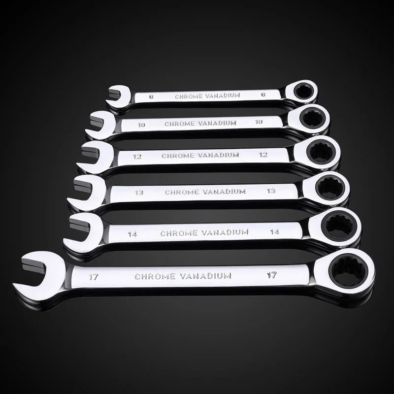 1 Piece Ratchet Combination Metric Wrench Multitool Key Ratchet Spanners Set of Tools Universal Wrench Tool Car Repair Tools