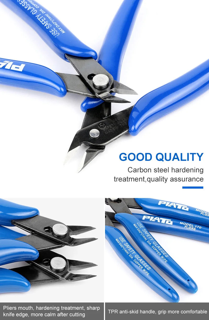 Multi Functional Pliers Diagonal Pliers Wire Plier Stripping Pliers Cutting Plier Wire Cable Cutter Side Snips Flush Pliers Tool