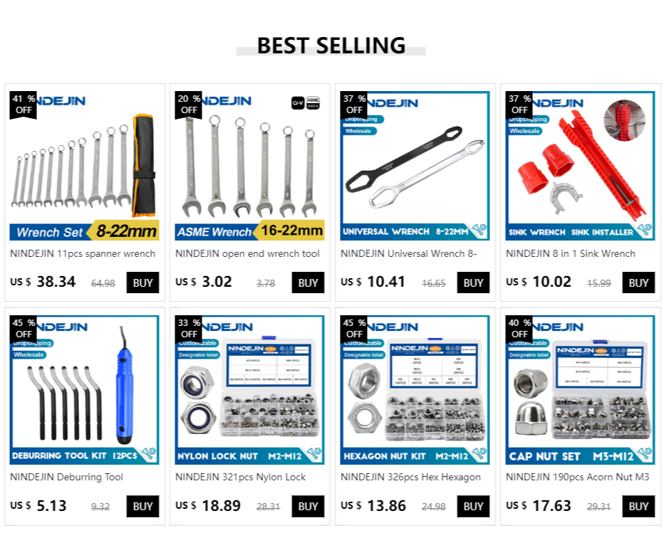 NINDEJIN 1pc open end wrench tool 5.5 6 7 8 9 10 11 12 13 14 15mm combination wrench hex spanner wrench for hex nuts