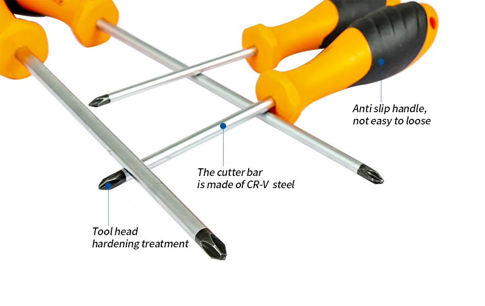 NINDEJIN 1pc electric magnetic screwdriver tools PH0 PH1 PH2 PH3 CR-V phillips screwdriver PP handle