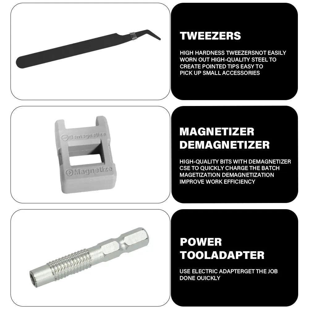 NEW 115 in 1 Magnetic Precision Screwdriver Set - Complete Repair Hand Tool Kit for Computer Laptop Phone and Electronic Devices