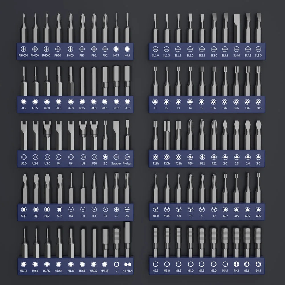 Electric Screwdriver Precision Sets 62 in 1 Power Tool Kit Rechargeable Wireless Mini Small Magnetic Bits for Xiaomi Cell Mobile