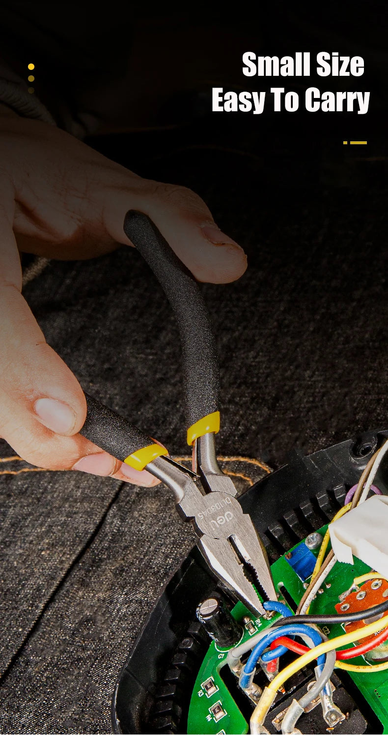 Deli Mini Pliers Making Pliers Precision Wire Cutters, Needle, Round & Bent Nose for Making, Chain Nose, Craft, Earring