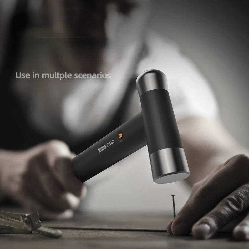 Deli 1Pcs High Carbon Hammers TPR Non-slip Handle Multifunction Woodworking Installation Nail Hammer Household Hand Tools Hammer