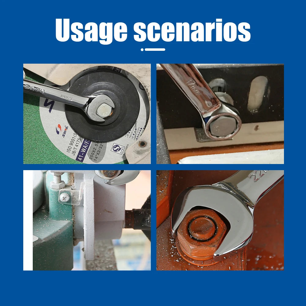 NINDEJIN 1pc open end wrench tool 5.5 6 7 8 9 10 11 12 13 14 15mm combination wrench hex spanner wrench for hex nuts