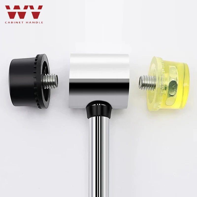 25/30/45mm Double-Sided Rubber Mallet-Soft Plastic Hammer for Jewelry, Leather Craft, Woodwork, and Flooring Tile Installation