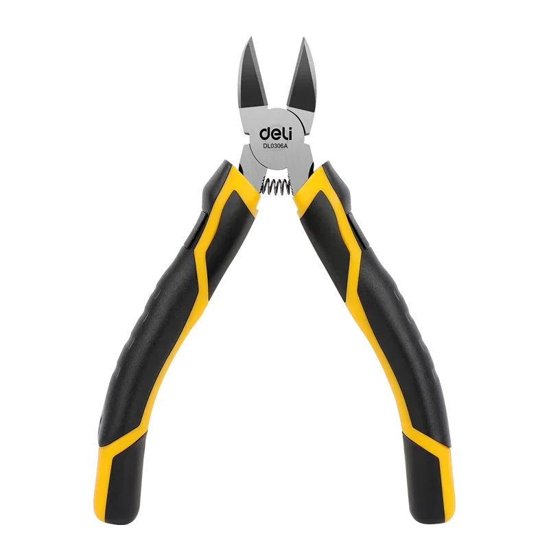 Deli 5 Inch 6 Inch Universal Plastic Nippers Mini Diagonal Pliers Multifunctional Hardware Hand Tools Electrician Wire Cutter