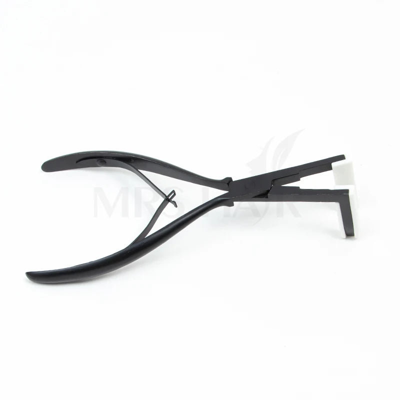 MRSHAIR Professional Hair Extension Pliers For Tape in Hair 4.5cm Deck Shape Stainless Steel Tape in Pliers Ergonomic Durable