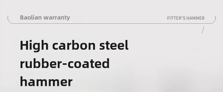 Hardware Tools, Building Decoration, Flat Head Hammer 200g, Plastic Coated Duckbill Hammer, Hammer Head 500g, Fitter Hammer