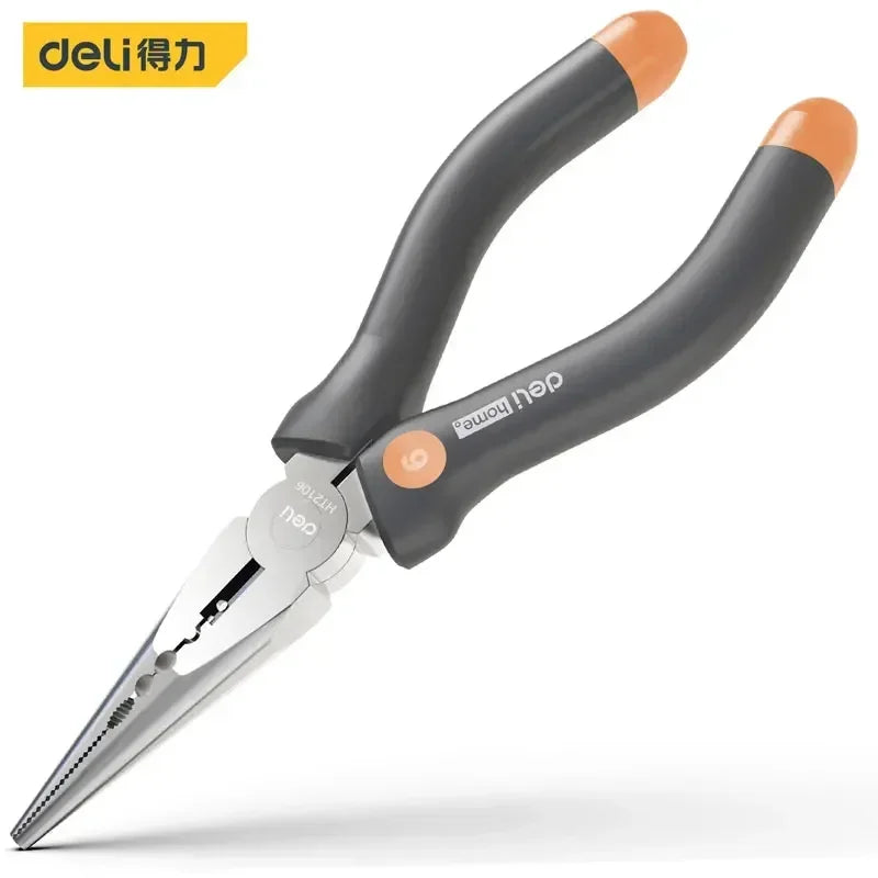 Deli 1 Pcs High Carbon Steel Installation Hammer Wrench Pointed-nose Pliers Tape Measure Household Carpenter Repair Hand Tool