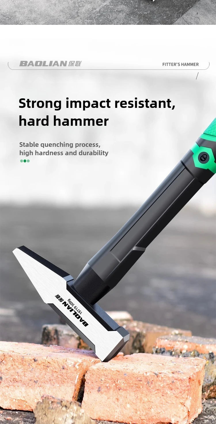 Hardware Tools, Building Decoration, Flat Head Hammer 200g, Plastic Coated Duckbill Hammer, Hammer Head 500g, Fitter Hammer