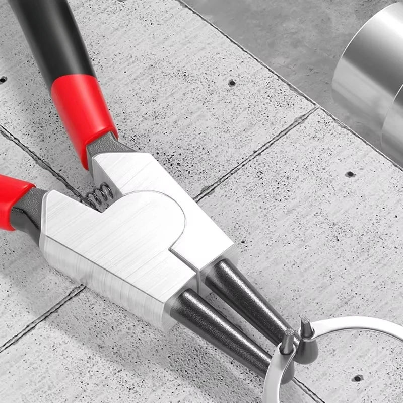 5-In Circlip Pliers,，Retaining Ring Pliersfor Removing Installing Puller Locking Rings ShaftsNeedle nose Pliers