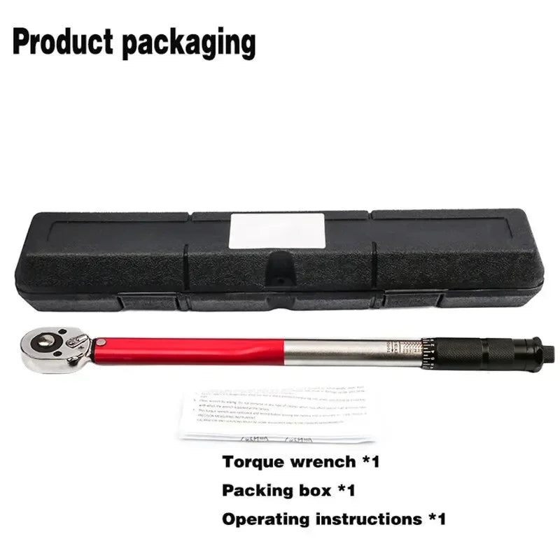 10-210N.m Torque Wrench 1/2"  Precise Reversible Ratchet Torques Key Professional Bicycle Motorcycle Car Automotive Tool