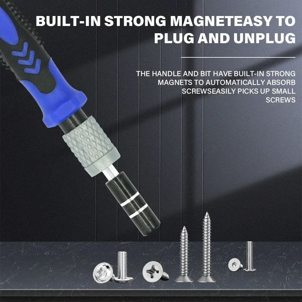 NEW 115 in 1 Magnetic Precision Screwdriver Set - Complete Repair Hand Tool Kit for Computer Laptop Phone and Electronic Devices