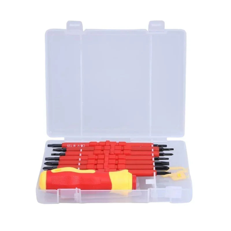 Electrician Repair Tools Kit Changeable Insulated Screwdrivers Set  Magnetic Slotted Bits Repair Tool Electrician Tool