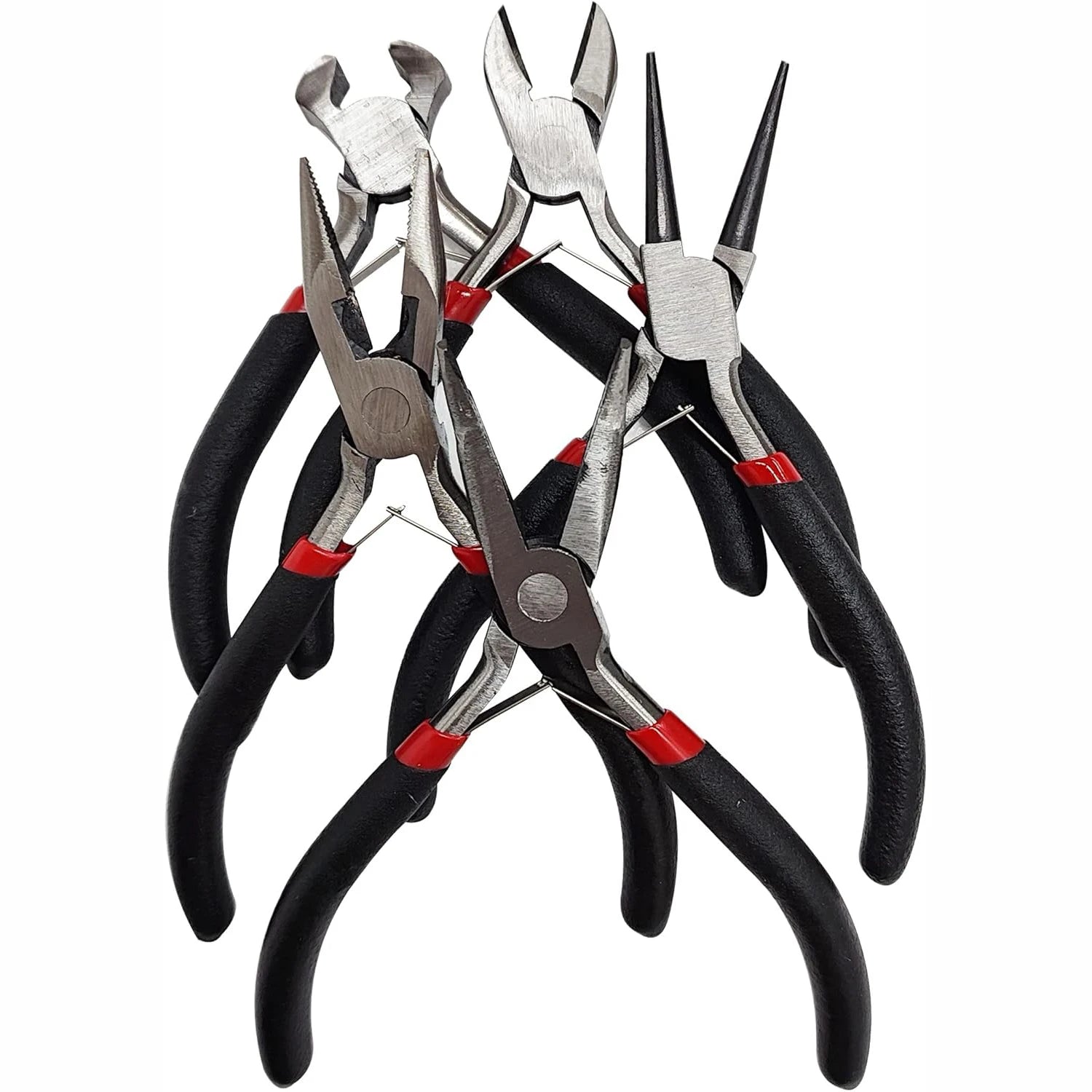 5Pcs Jewelers Pliers Tools Set Plier Kit for Jewelry Making Supplies, Wire Wrapping, Beading, DIY Crafts