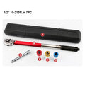 10-210N.m Torque Wrench 1/2"  Precise Reversible Ratchet Torques Key Professional Bicycle Motorcycle Car Automotive Tool