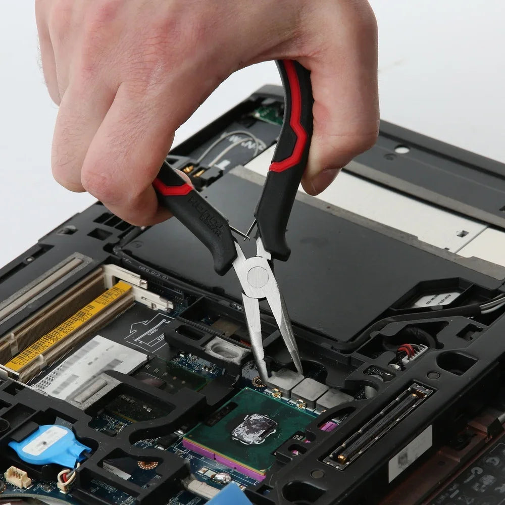 6-Piece Mini Pliers Set Spring Loaded Grip for Jewelry Making Crafting DIY Durable Steel Tools