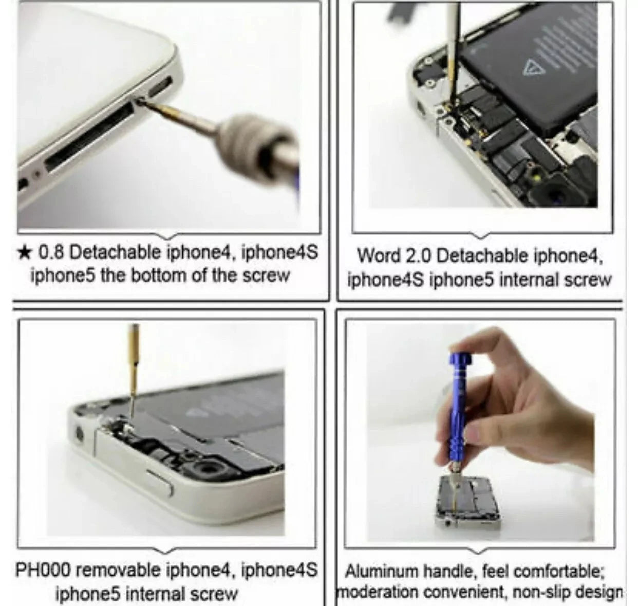 2025 5 in 1 Screwdriver Repair Kit Screwdriver for Phone Opening Tools Phone Repair Tools for Iphone Huawei Xiaomi /Color Random