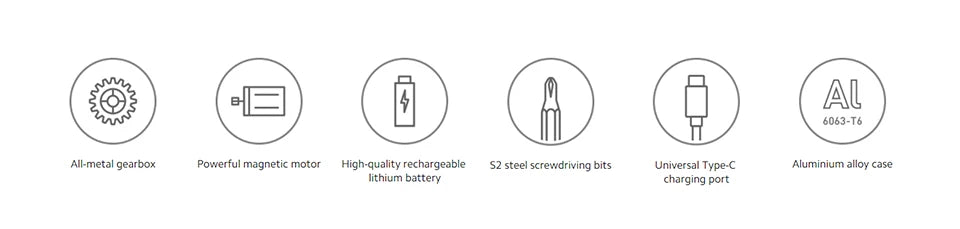 NEW MIJIA Electric Precision Screwdriver Magnetic Kit with 24 PCS Screw Heads Power Tools Sets for Smart Home PC Phone Repair