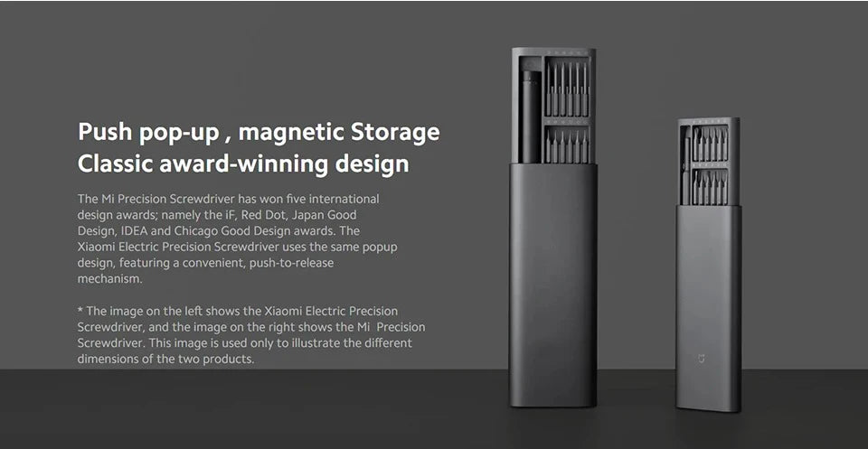 NEW MIJIA Electric Precision Screwdriver Magnetic Kit with 24 PCS Screw Heads Power Tools Sets for Smart Home PC Phone Repair