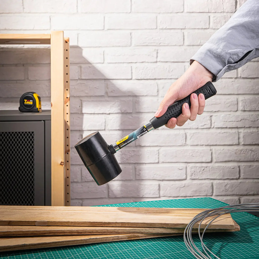 1 PCS 12/16/24OZ Rubber Hammer Durable Rubber Hammer Head for Camping Flooring Tent Stakes Woodworking Portable Repair Tools