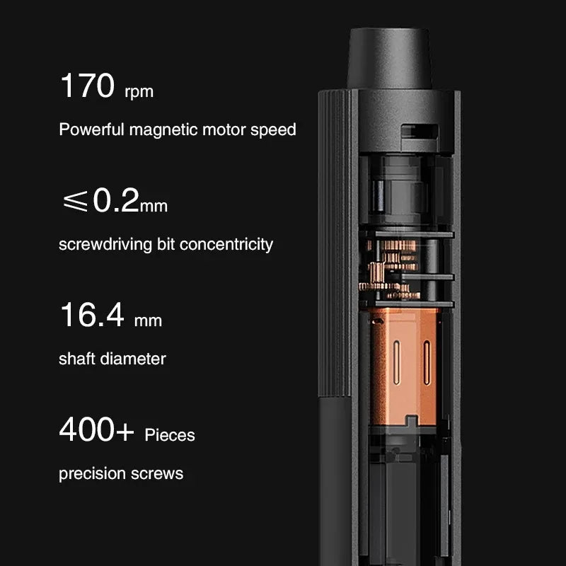 NEW MIJIA Electric Precision Screwdriver Magnetic Kit with 24 PCS Screw Heads Power Tools Sets for Smart Home PC Phone Repair