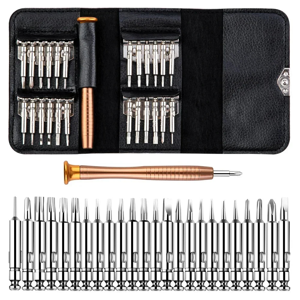 1Set 25 in 1 Screwdriver Set Multifunctional Precision Screwdriver for Mobile Phone Laptop Disassembly Repair