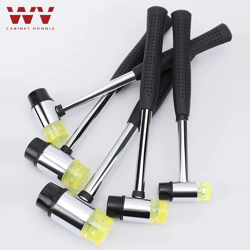25/30/45mm Double-Sided Rubber Mallet-Soft Plastic Hammer for Jewelry, Leather Craft, Woodwork, and Flooring Tile Installation