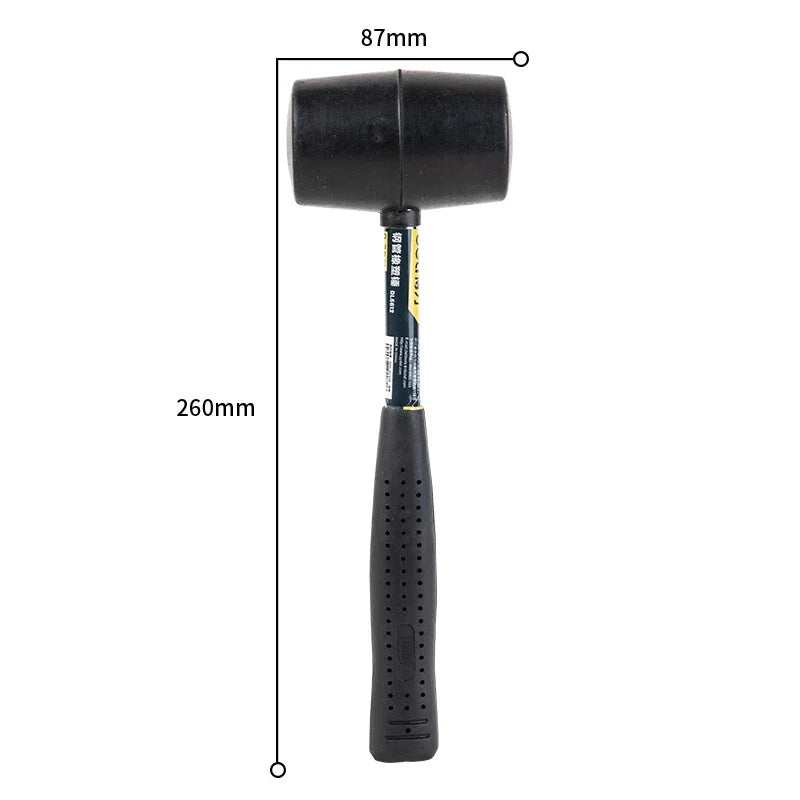 1 PCS 12/16/24OZ Rubber Hammer Durable Rubber Hammer Head for Camping Flooring Tent Stakes Woodworking Portable Repair Tools