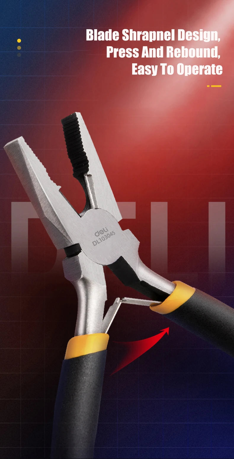 Deli Mini Pliers Making Pliers Precision Wire Cutters, Needle, Round & Bent Nose for Making, Chain Nose, Craft, Earring