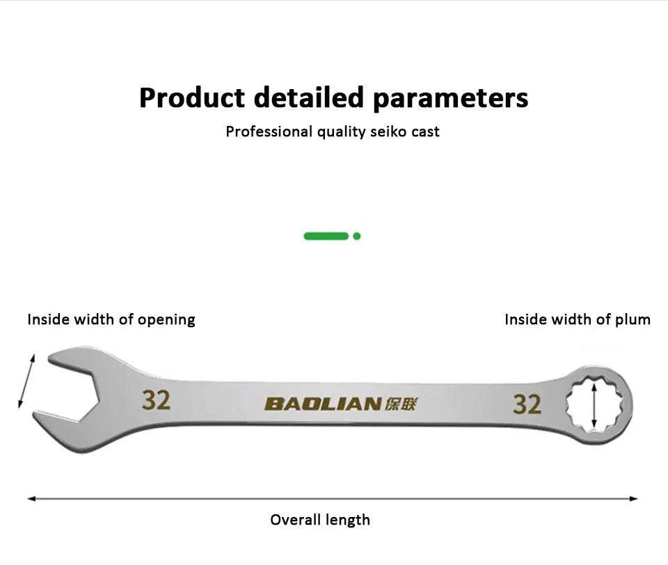 Ultra-thin Open End Wrench 5-32MM Ratchet Wrenches Universal Spanners Dual-purpose Wrench for Bicycle Motorcycle Car Repair Tool