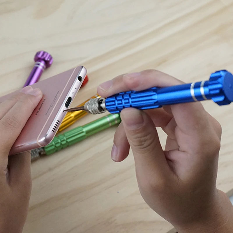 2025 5 in 1 Screwdriver Repair Kit Screwdriver for Phone Opening Tools Phone Repair Tools for Iphone Huawei Xiaomi /Color Random