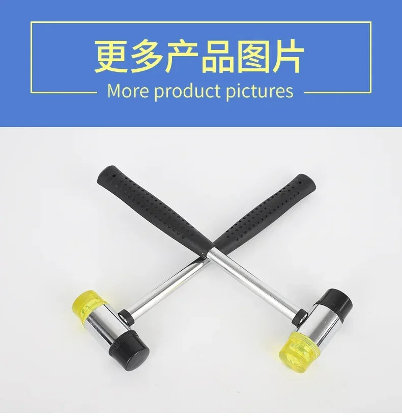Double Face Soft Tap Rubber Hammer 25mm Multifunctional Glazing Window Beads Hammers Nylon Head Rubber Mallet