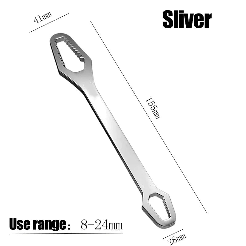 8-24mm Universal Torx Wrench Self-tightening Adjustable Glasses Wrenches Board Double-head Torx Spanner Hand Tools for Factory