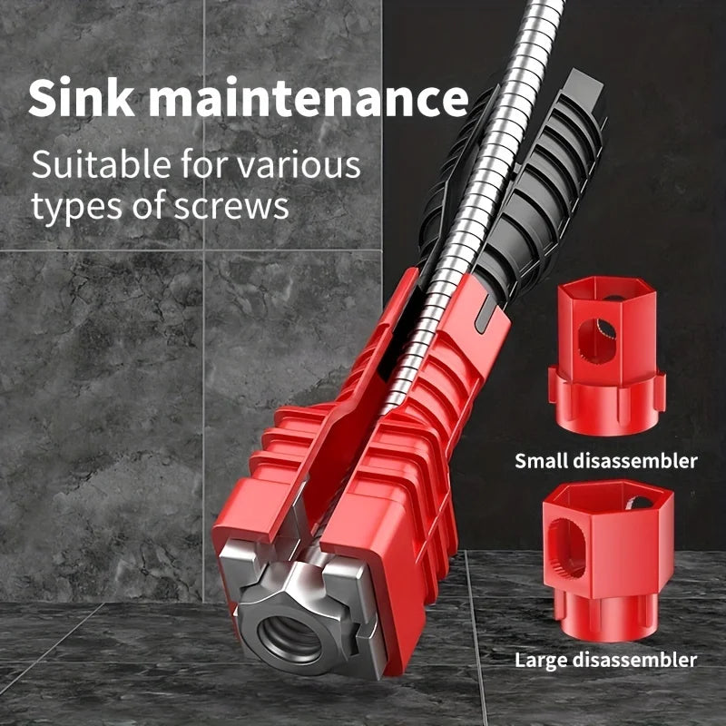 Bathroom & Kitchen Faucet Repair Tool Set - 18-in-1 & 24-in-1 Flume Wrenches