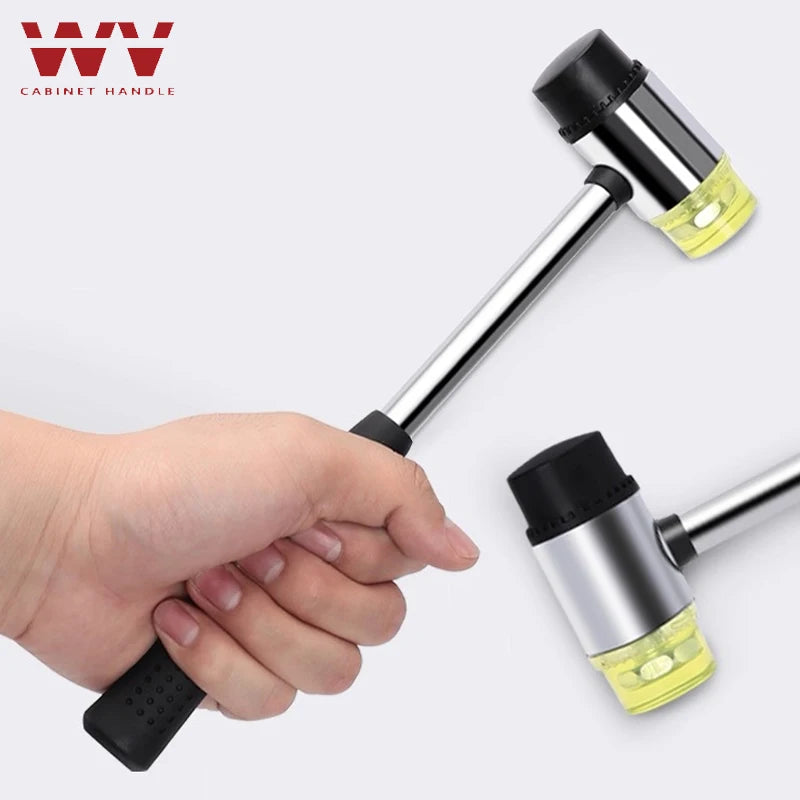 25/30/45mm Double-Sided Rubber Mallet-Soft Plastic Hammer for Jewelry, Leather Craft, Woodwork, and Flooring Tile Installation