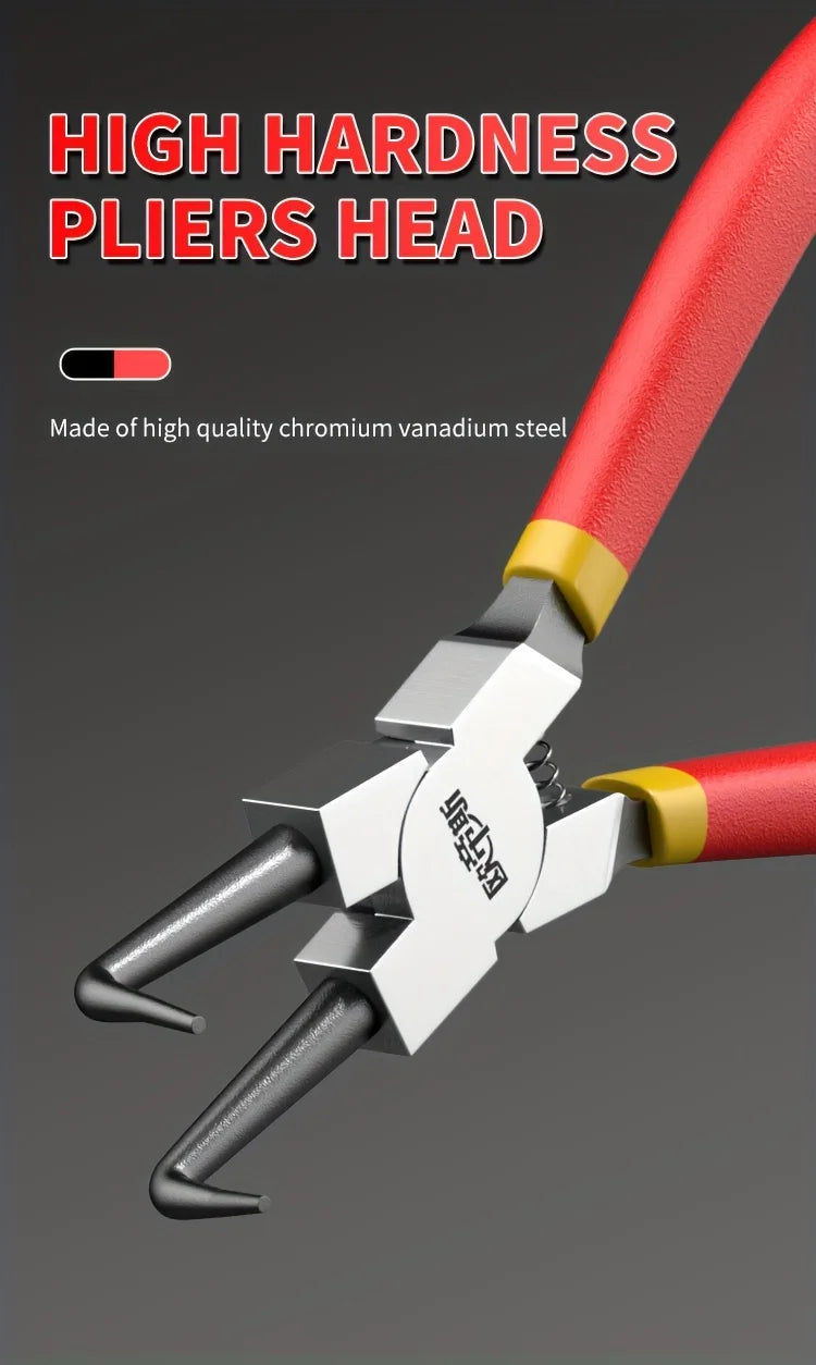 Multi-function Expansion Pliers Retaining Ring Pliers Card Pliers Internal And External Dual-purpose Industrial Grade Circlip Pl