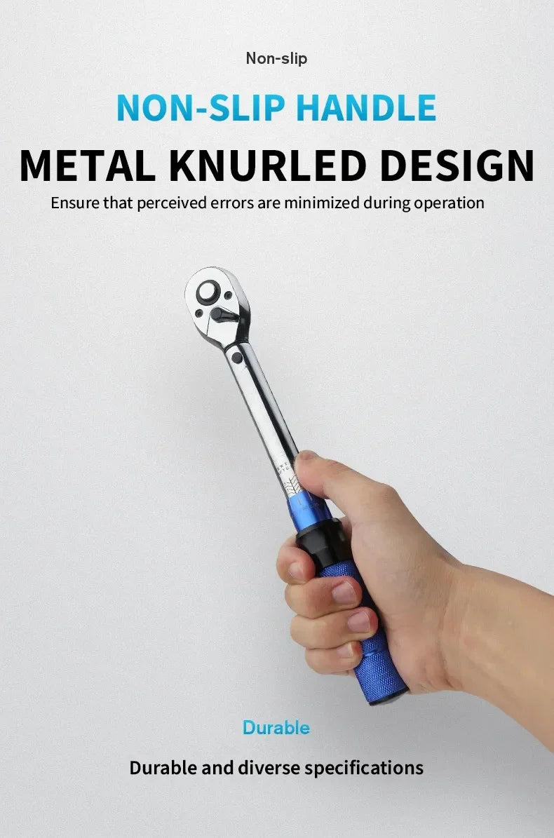 5-60N.m Torque Wrench 3/8 Inch Square Drive Torques Key ±3% High Precision Torque Wrench Professional Bicycle Automotive Tool