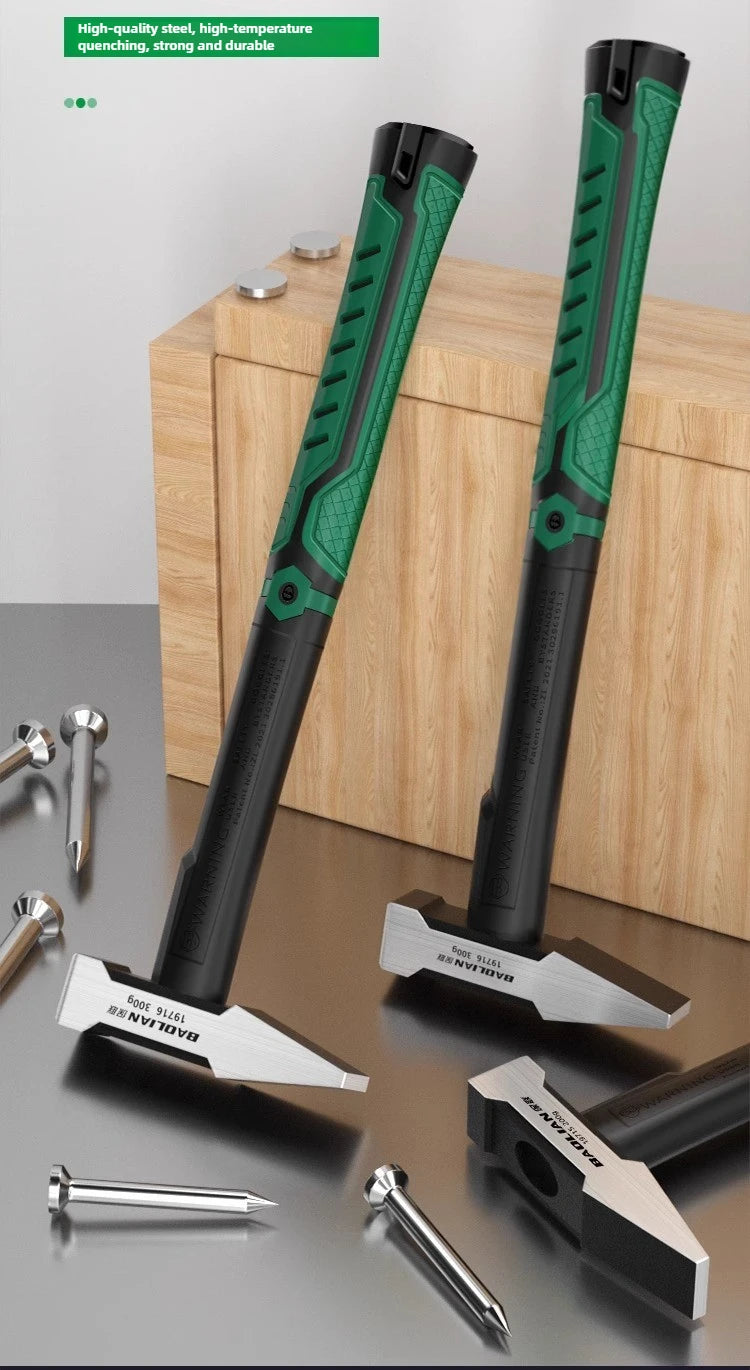 Hardware Tools, Building Decoration, Flat Head Hammer 200g, Plastic Coated Duckbill Hammer, Hammer Head 500g, Fitter Hammer