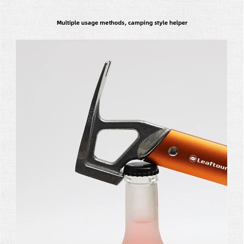 Leaftour Multi-use Camping Hammer Lightweight Aluminum Alloy for Outdoor Survival Gear And Emergency Preparedness