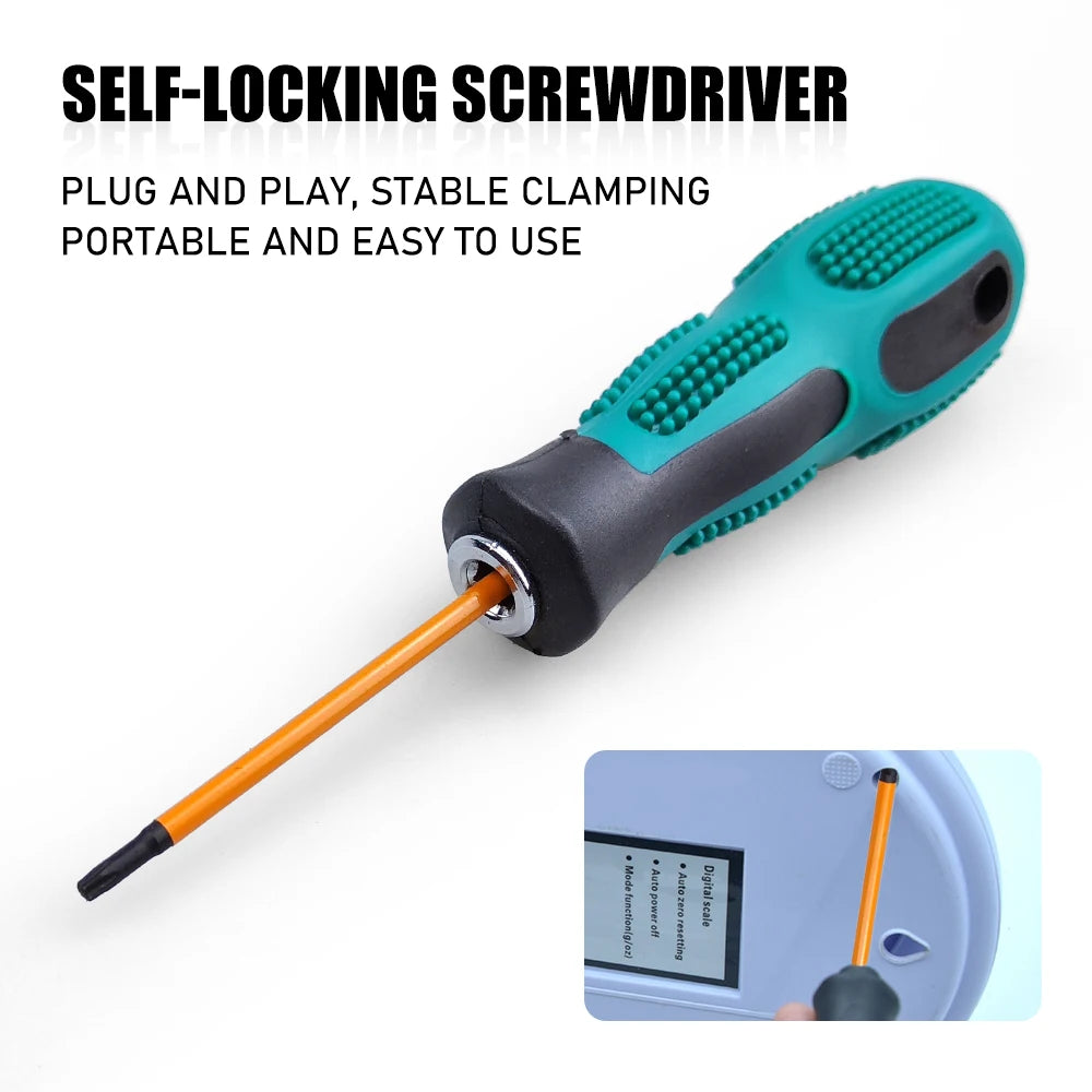 14Pcs 75/100/150mm Impact Torx Bit Set With Screwdriver handle T5-T40 Star Screwdriver Bit