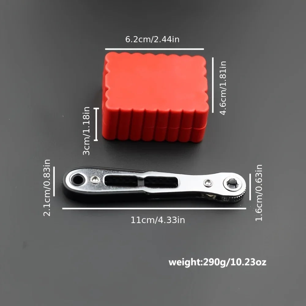 Damaly,Two-way multi-function ratchet screwdriver, forward and reverse working screwdriver for tight spaces