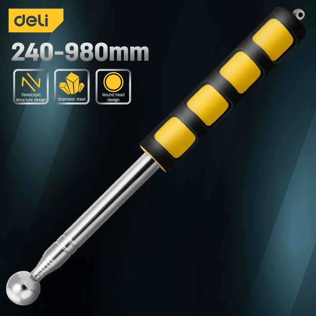 1Pc 98/115/160CM Multifunction Telescopic Self Defense Hammers Empty Drum Hammer Room Test Rod Inspection Room Tools Metel Test