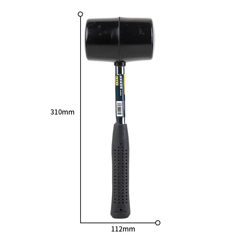 1 PCS 12/16/24OZ Rubber Hammer Durable Rubber Hammer Head for Camping Flooring Tent Stakes Woodworking Portable Repair Tools