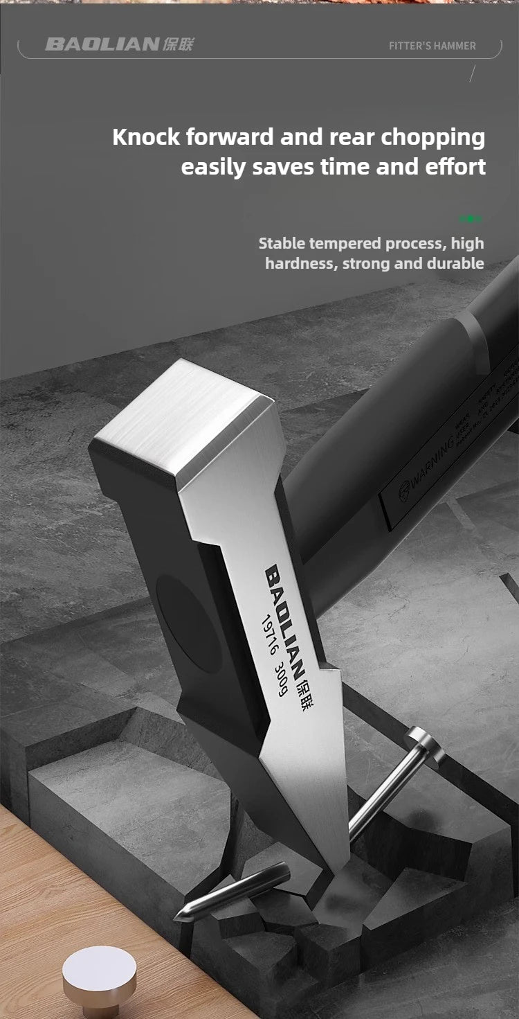 Hardware Tools, Building Decoration, Flat Head Hammer 200g, Plastic Coated Duckbill Hammer, Hammer Head 500g, Fitter Hammer