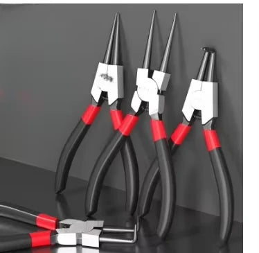 5-In Circlip Pliers,，Retaining Ring Pliersfor Removing Installing Puller Locking Rings ShaftsNeedle nose Pliers